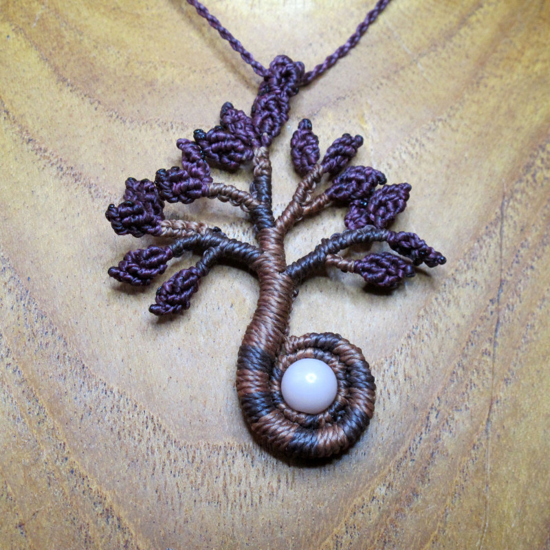 Collier pendentif "Ynyr" arbre de vie